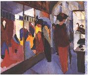 August Macke Fashion Store oil